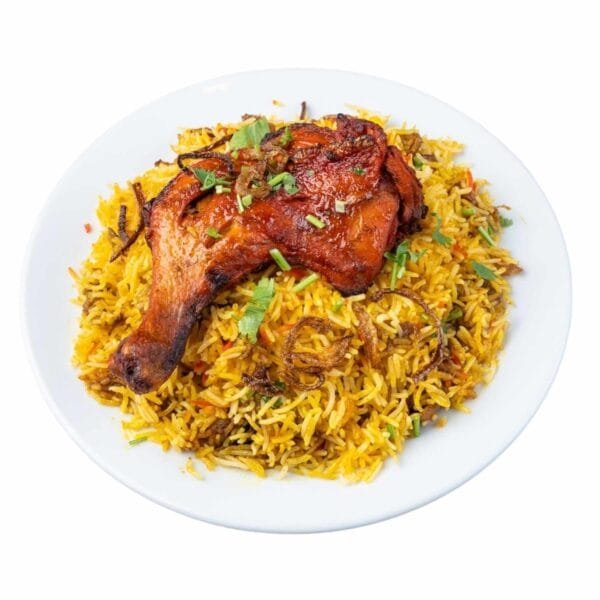 Biryani with whole tandoori Leg