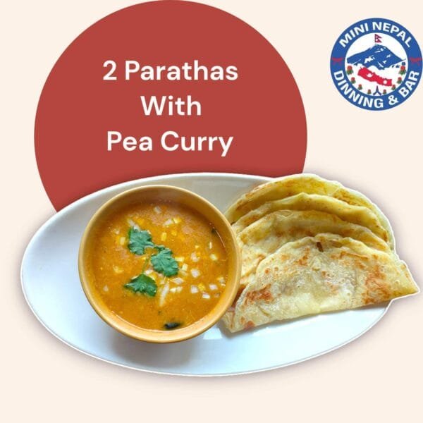 Paratha with Matar Curry